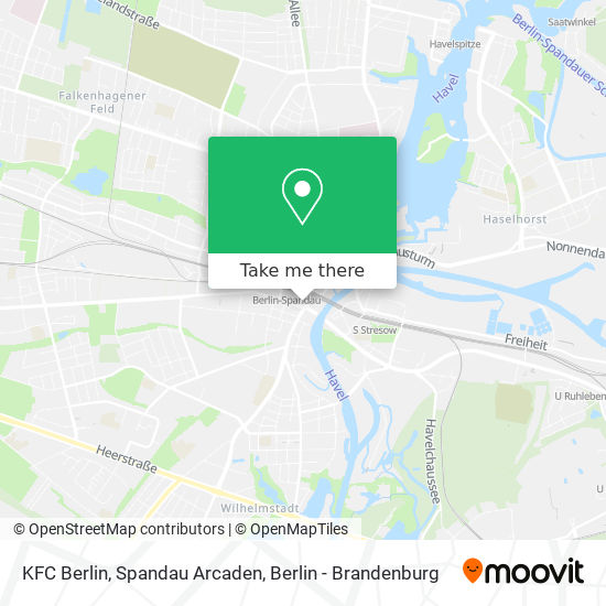Карта KFC Berlin, Spandau Arcaden