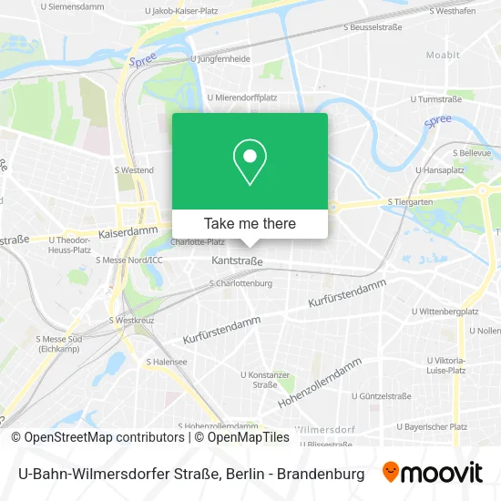Карта U-Bahn-Wilmersdorfer Straße