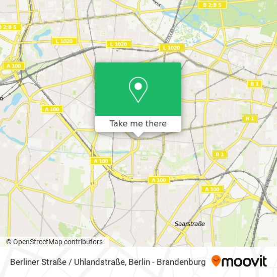Карта Berliner Straße / Uhlandstraße