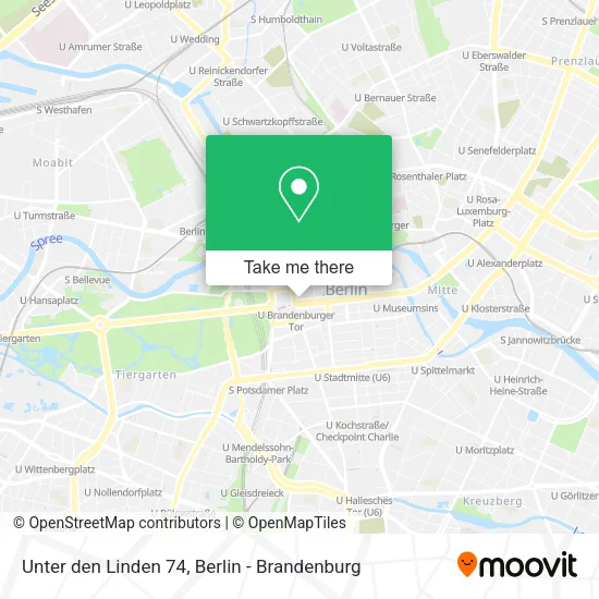 Карта Unter den Linden 74