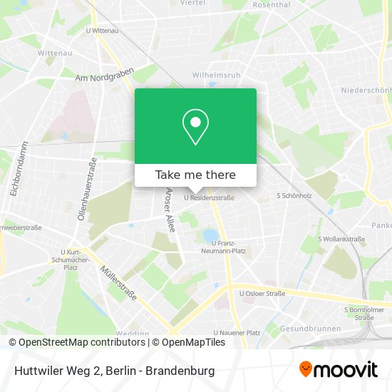 Huttwiler Weg 2 map