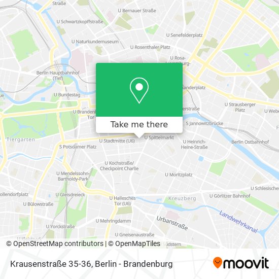 Карта Krausenstraße 35-36