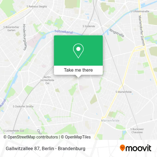 Gallwitzallee 87 map