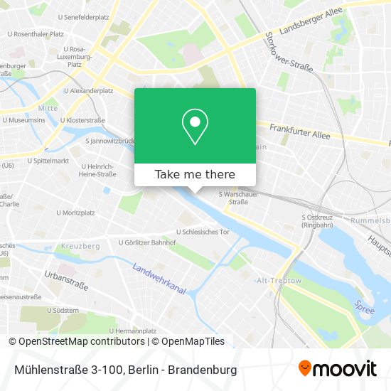 Карта Mühlenstraße 3-100