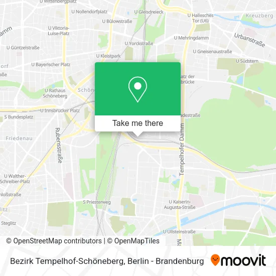 Карта Bezirk Tempelhof-Schöneberg