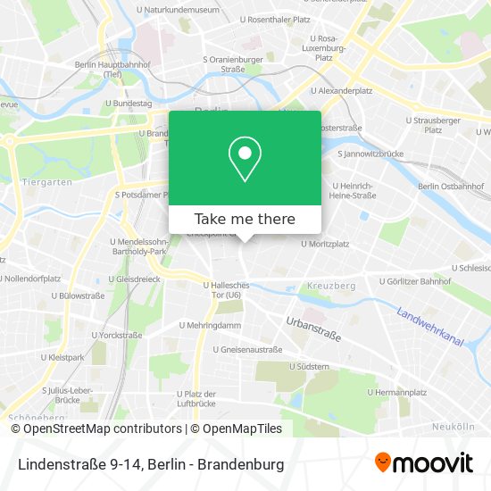 Карта Lindenstraße 9-14