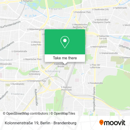 Карта Kolonnenstraße 19