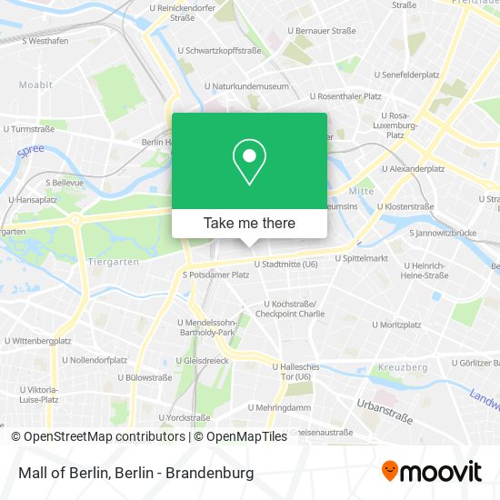 Mall of Berlin map