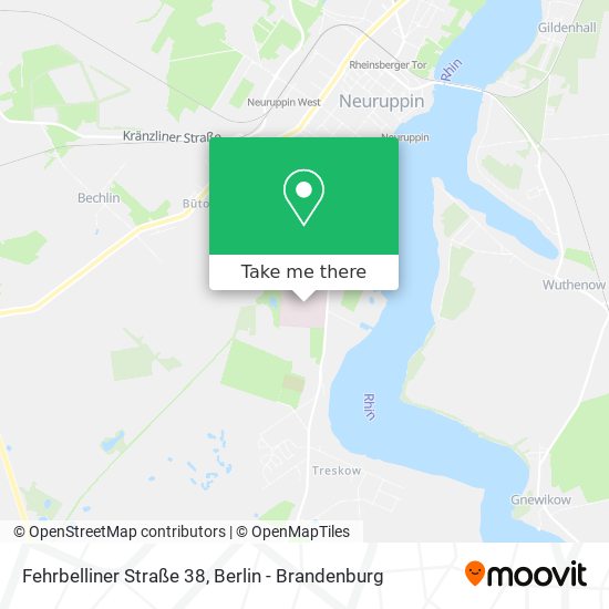 Карта Fehrbelliner Straße 38