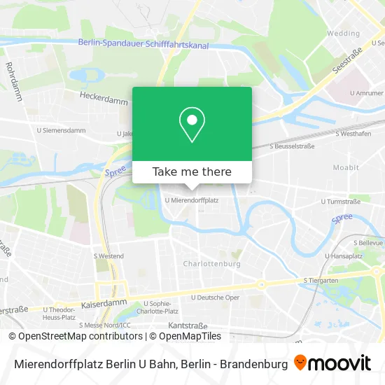 Карта Mierendorffplatz Berlin U Bahn