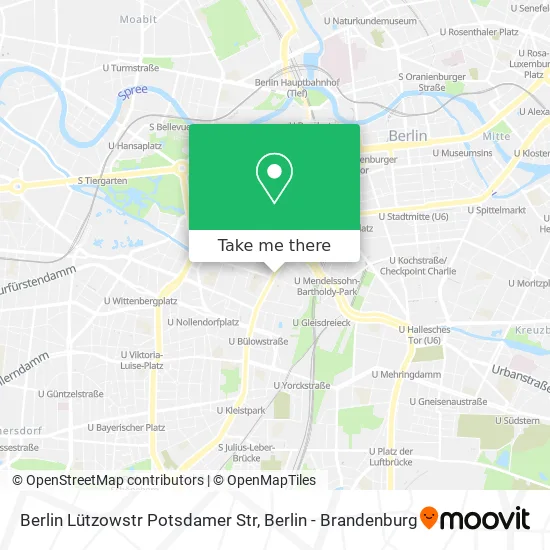 Карта Berlin Lützowstr Potsdamer Str