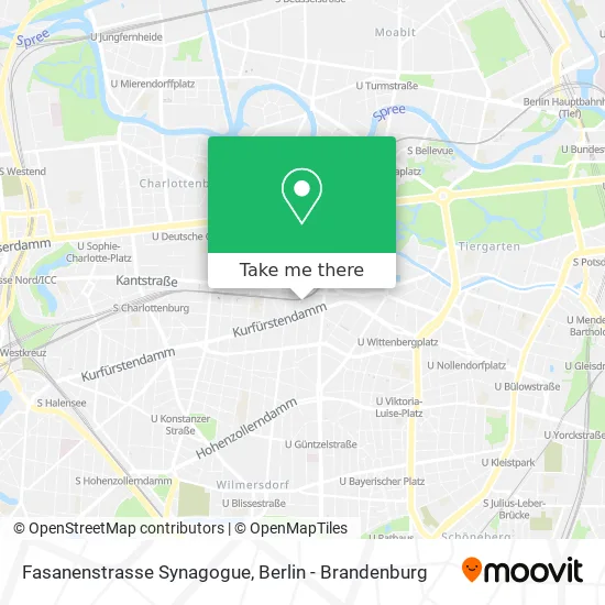 Fasanenstrasse Synagogue map