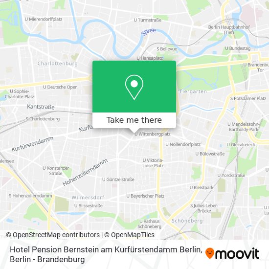 Hotel Pension Bernstein am Kurfürstendamm Berlin map