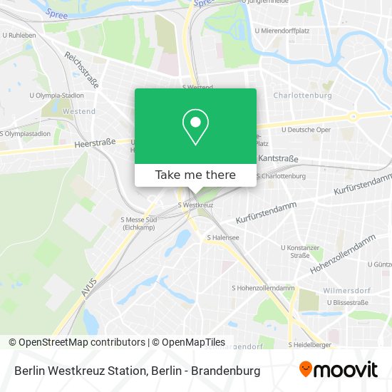 Berlin Westkreuz Station map