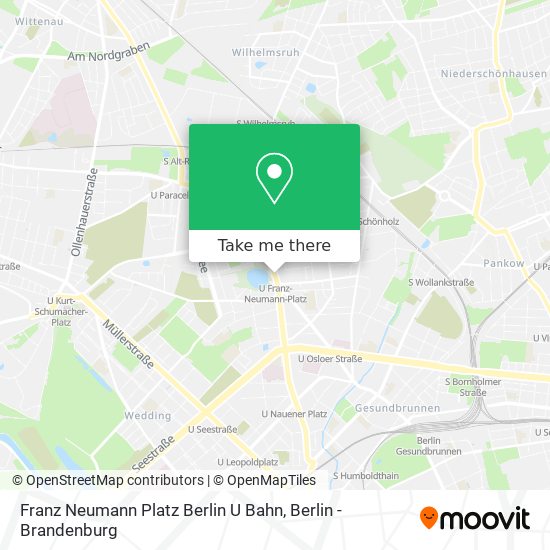 Карта Franz Neumann Platz Berlin U Bahn