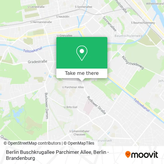 Карта Berlin Buschkrugallee Parchimer Allee