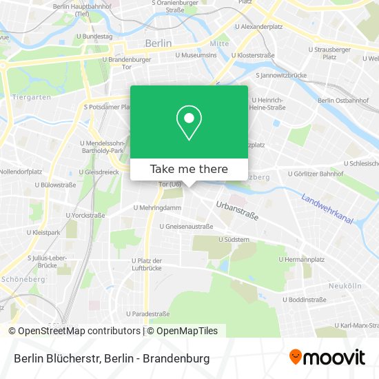 Berlin Blücherstr map