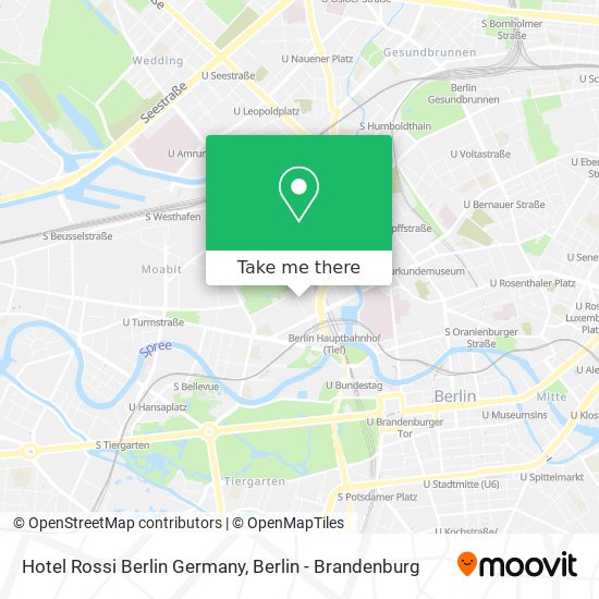 Hotel Rossi Berlin Germany map