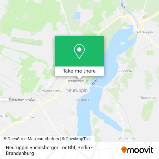 Карта Neuruppin Rheinsberger Tor Bhf