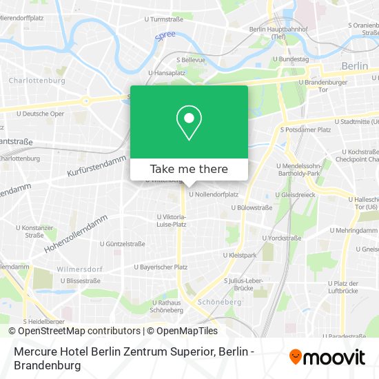 Карта Mercure Hotel Berlin Zentrum Superior
