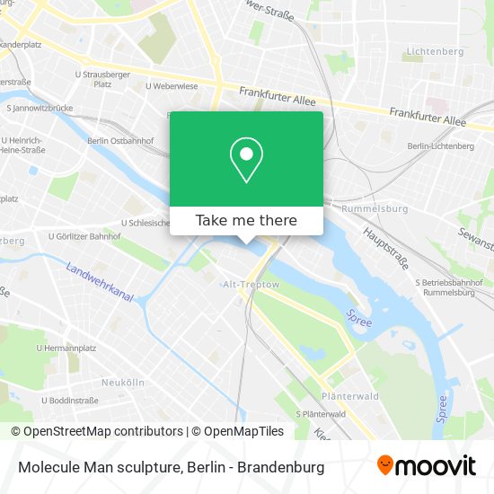 Molecule Man sculpture map