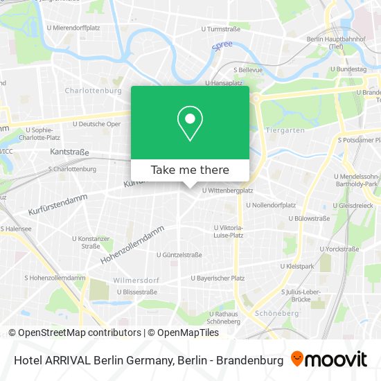 Hotel ARRIVAL Berlin Germany map
