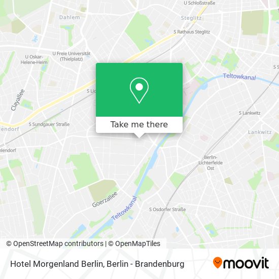 Карта Hotel Morgenland Berlin