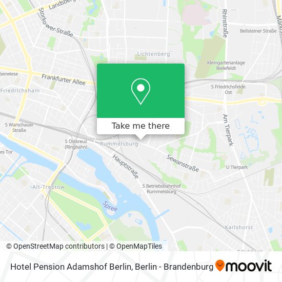 Hotel Pension Adamshof Berlin map
