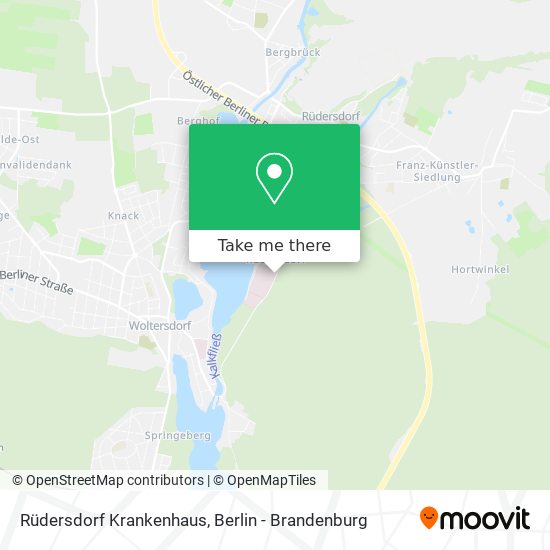 Rüdersdorf Krankenhaus map