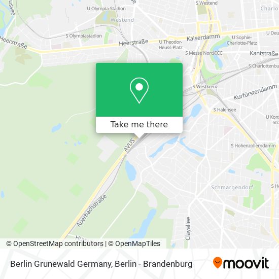 Berlin Grunewald Germany map