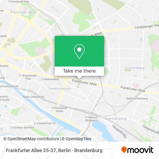 Frankfurter Allee 35-37 map