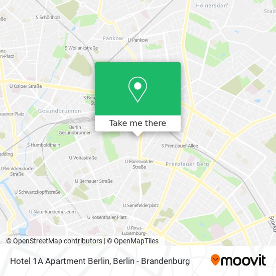 Hotel 1A Apartment Berlin map