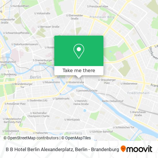 Карта B B Hotel Berlin Alexanderplatz