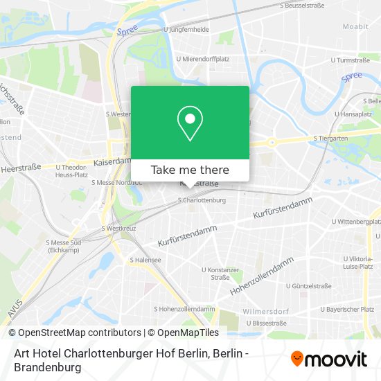 Карта Art Hotel Charlottenburger Hof Berlin