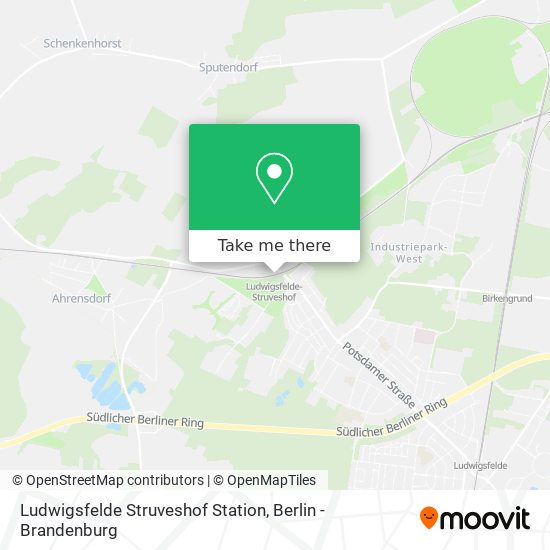 Ludwigsfelde Struveshof Station map