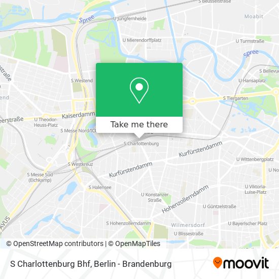 S Charlottenburg Bhf map