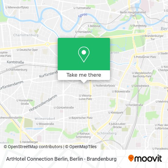 ArtHotel Connection Berlin map