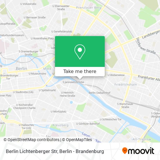 Berlin Lichtenberger Str map