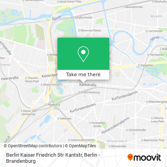 Berlin Kaiser Friedrich Str Kantstr map