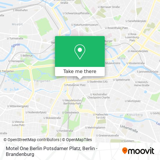 Motel One Berlin Potsdamer Platz map