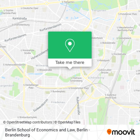 Berlin School of Economics and Law map