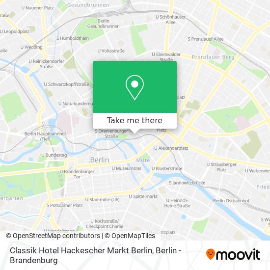 Classik Hotel Hackescher Markt Berlin map