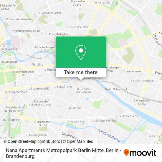 Карта Nena Apartments Metropolpark Berlin Mitte