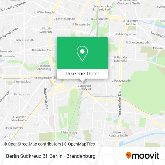 Berlin Südkreuz Bf map