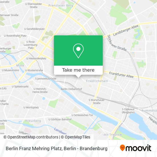 Berlin Franz Mehring Platz map