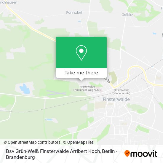 Карта Bsv Grün-Weiß Finsterwalde Arribert Koch