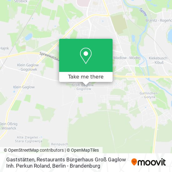 Gaststätten, Restaurants Bürgerhaus Groß Gaglow Inh. Perkun Roland map