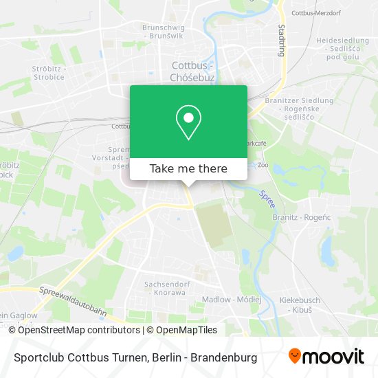 Sportclub Cottbus Turnen map