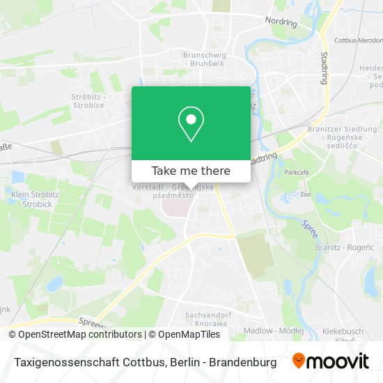 Карта Taxigenossenschaft Cottbus