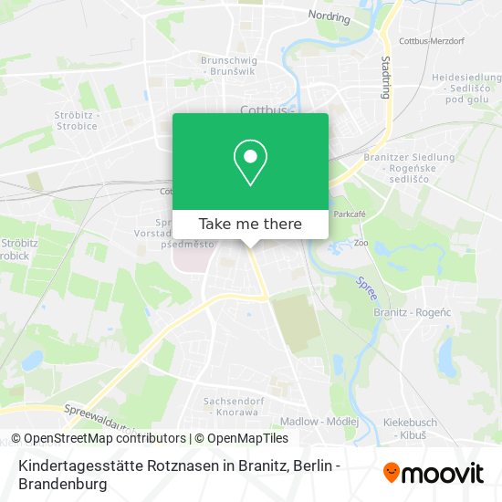 Kindertagesstätte Rotznasen in Branitz map